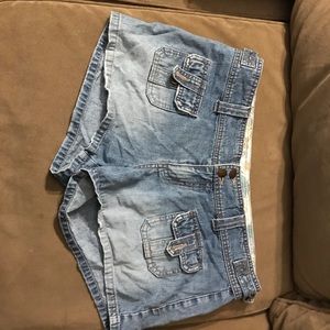 Denim shorts